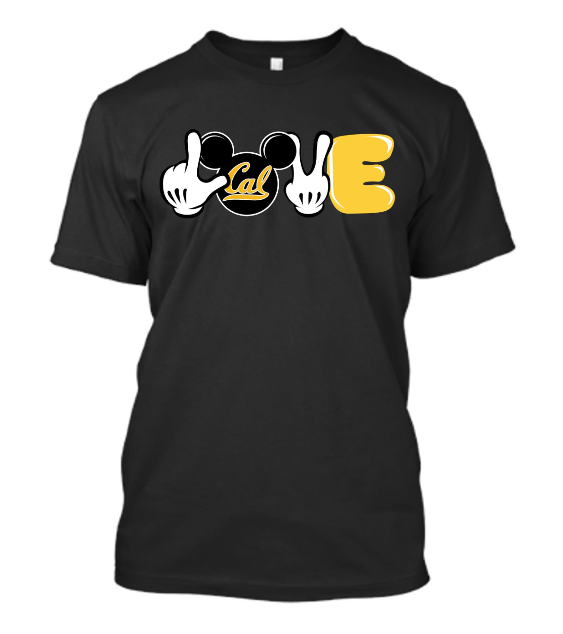 Love Cal Mickey Hands Football T-Shirt