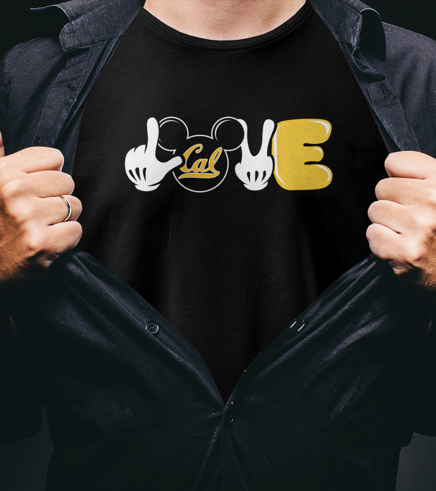 Love Cal Mickey Hands Football T-Shirt