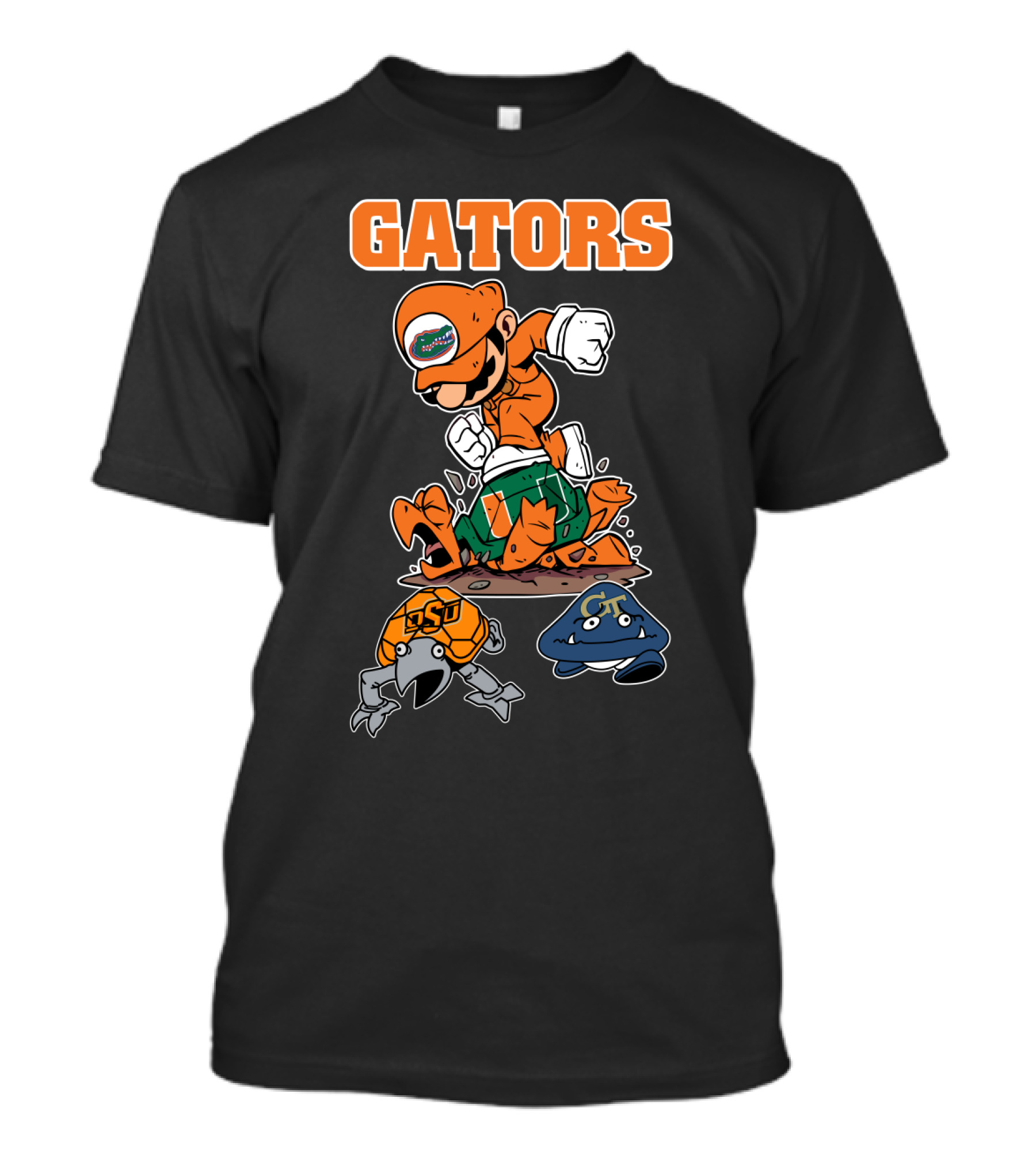 Florida Gators Halloween Football Rivalry Super Mario T-Shirt
