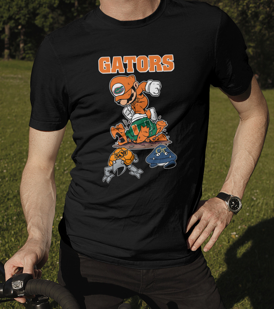 Florida Gators Halloween Football Rivalry Super Mario T-Shirt