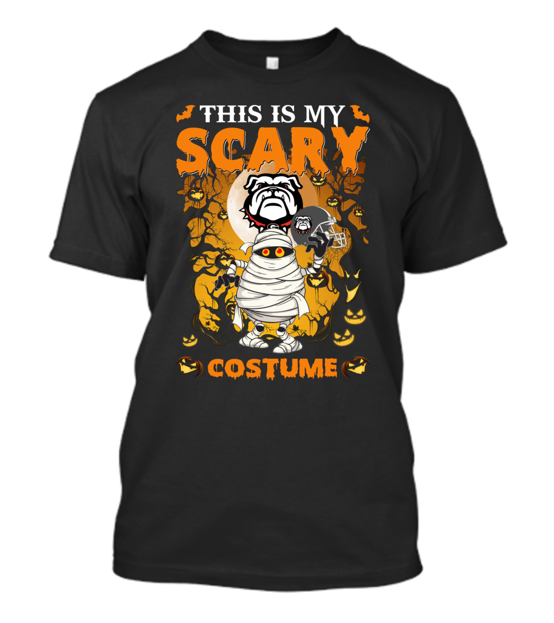 This Is My Scary Costume Halloween Georgia Bulldogs Football T-Shirt