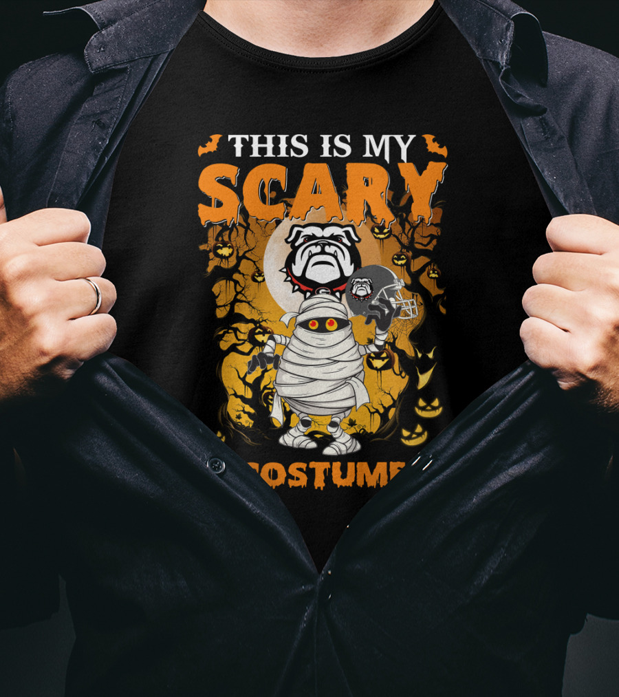 This Is My Scary Costume Halloween Georgia Bulldogs Football T-Shirt