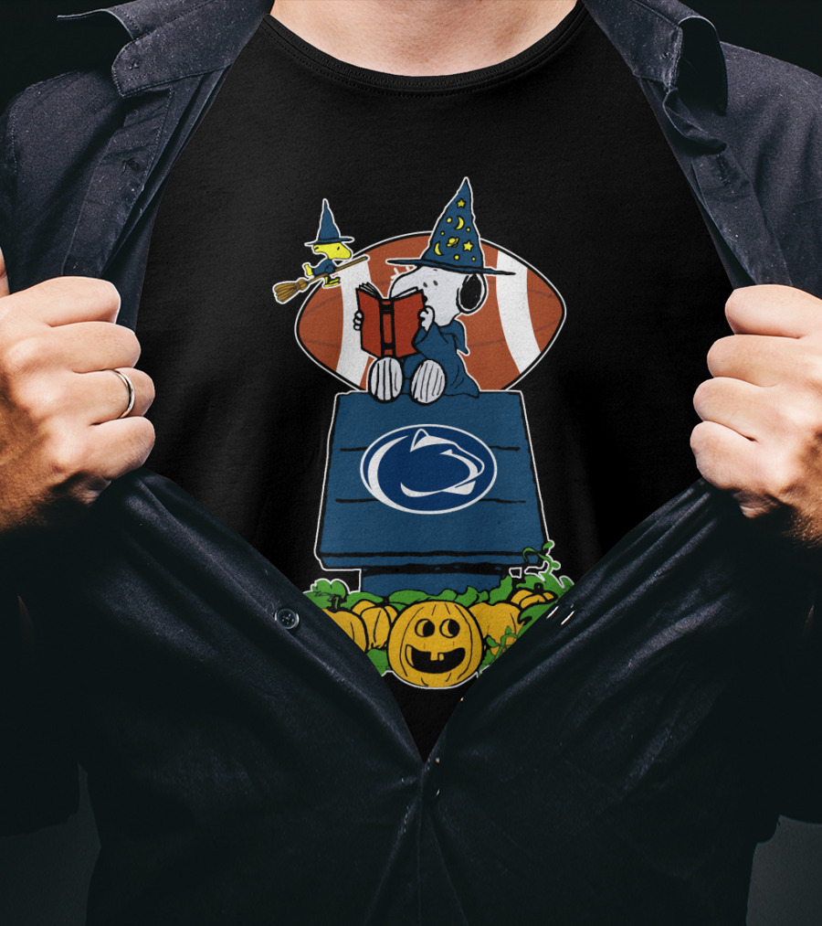Penn State Nittany Lions Halloween Snoopy Football Pumpkin Patch T-Shirt