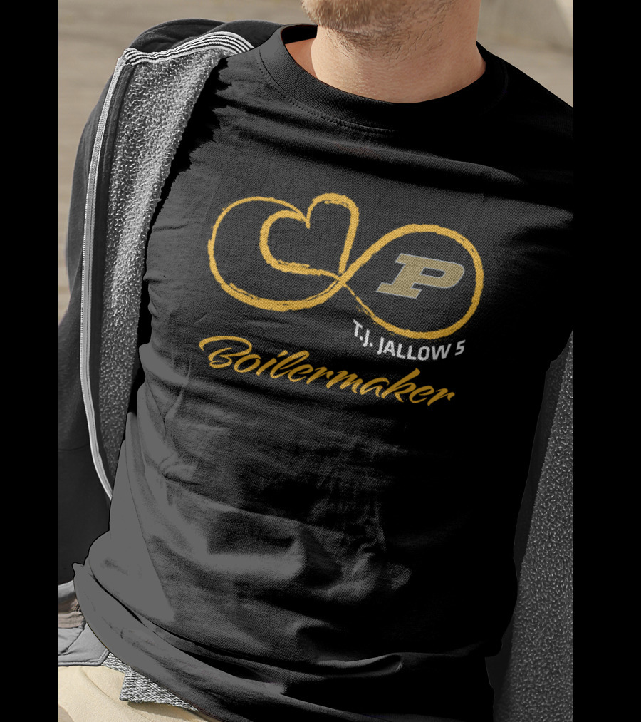 Purdue Football T.j. Jallow 5 Boilermaker P T-Shirt
