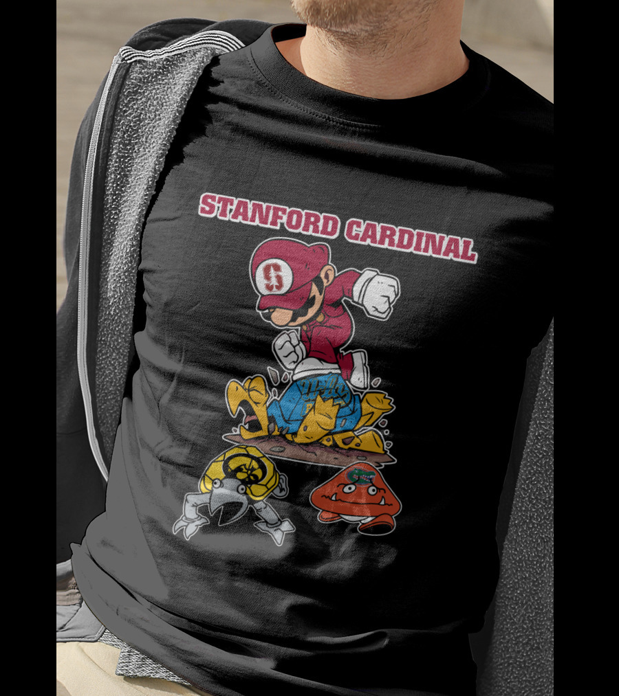 Stanford Cardinal Halloween Football Mario T-Shirt
