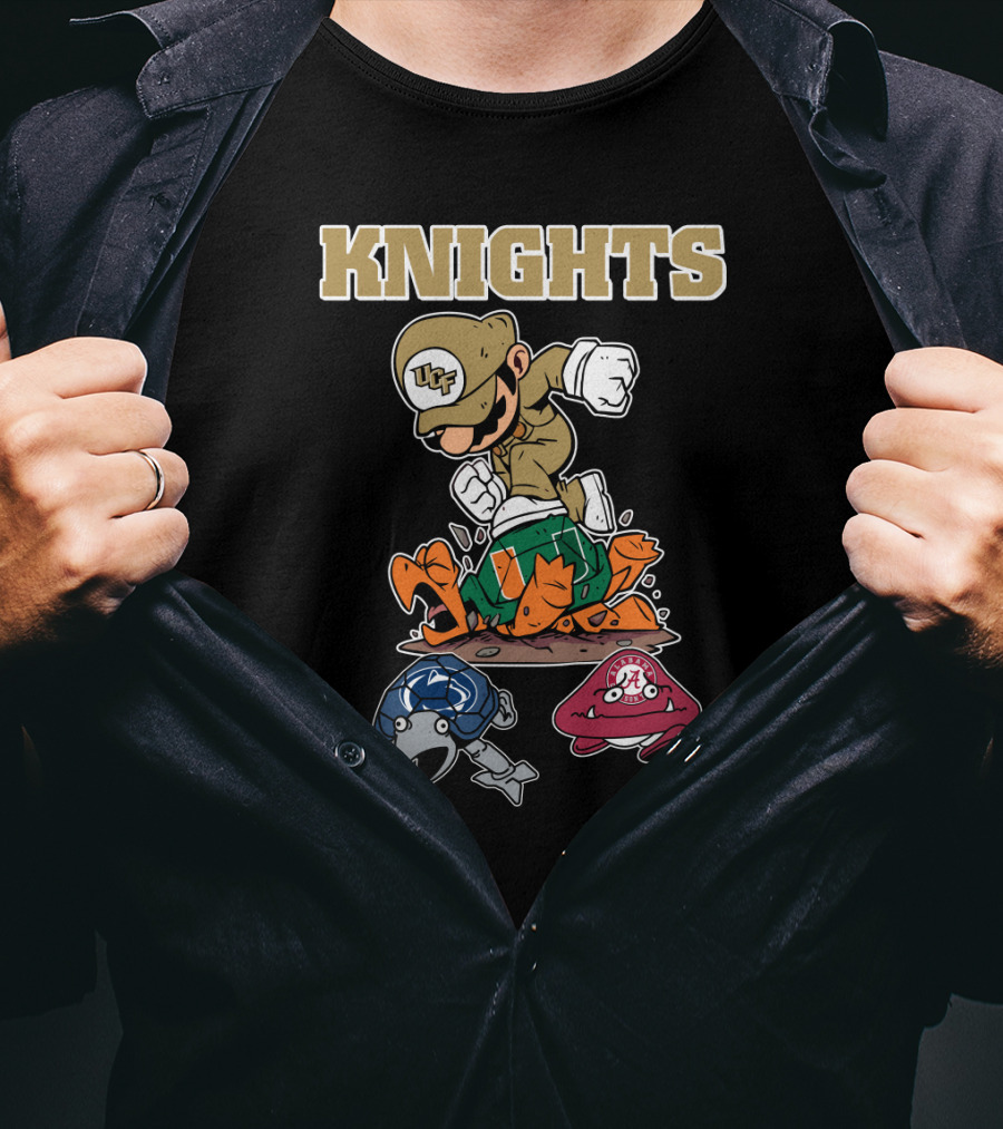 Ucf Knights Football Rivalries Featuring Defeated Mascots T-Shirt