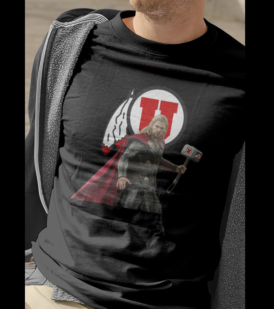 Utah Football U Thor Mjolnir T-Shirt