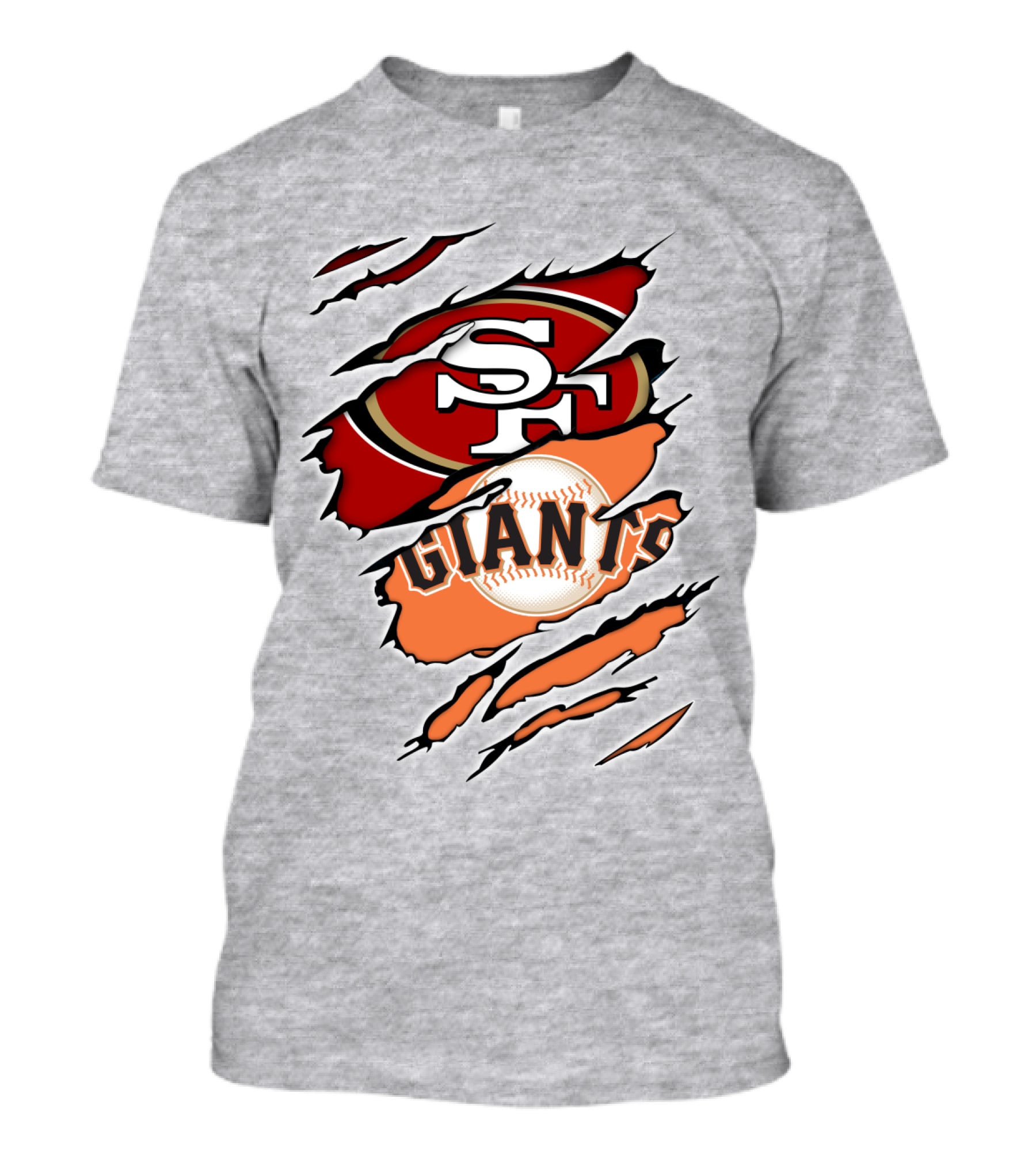 49ers Sf Giants Logo Mashup Fan Crossover T-Shirt