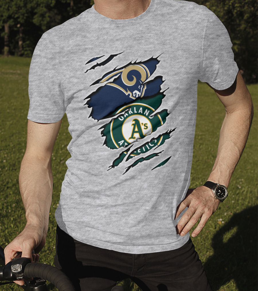 Rams Athletics Oakland A's Logo Clash T-Shirt