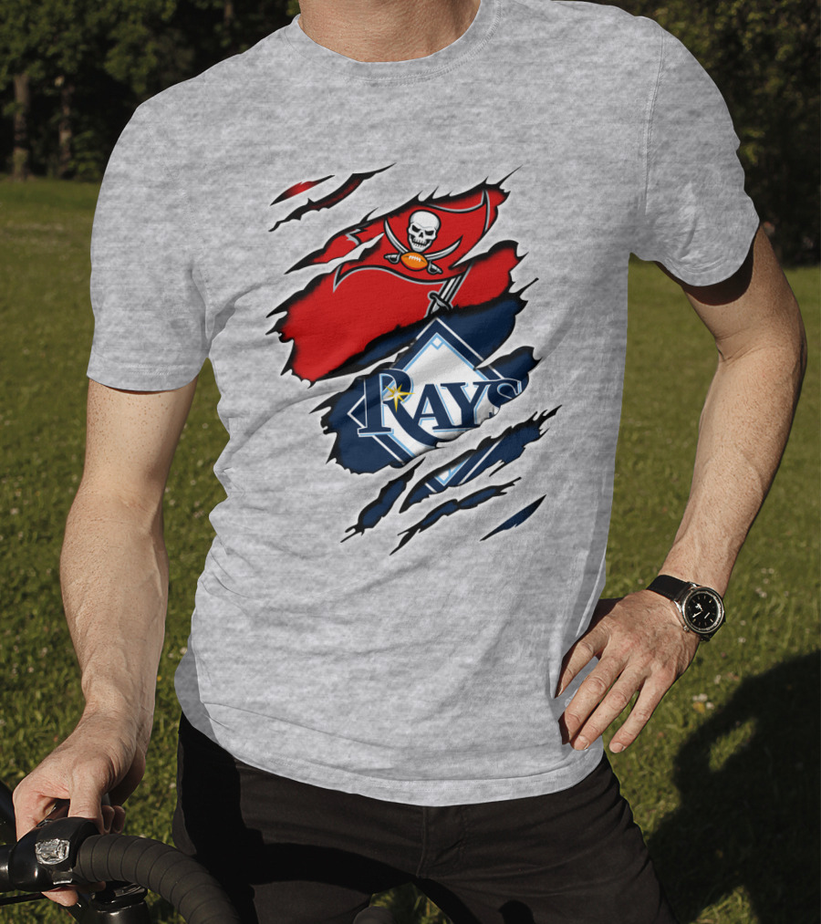 Buccaneers Rays Skulls Bats Sports Fusion T-Shirt