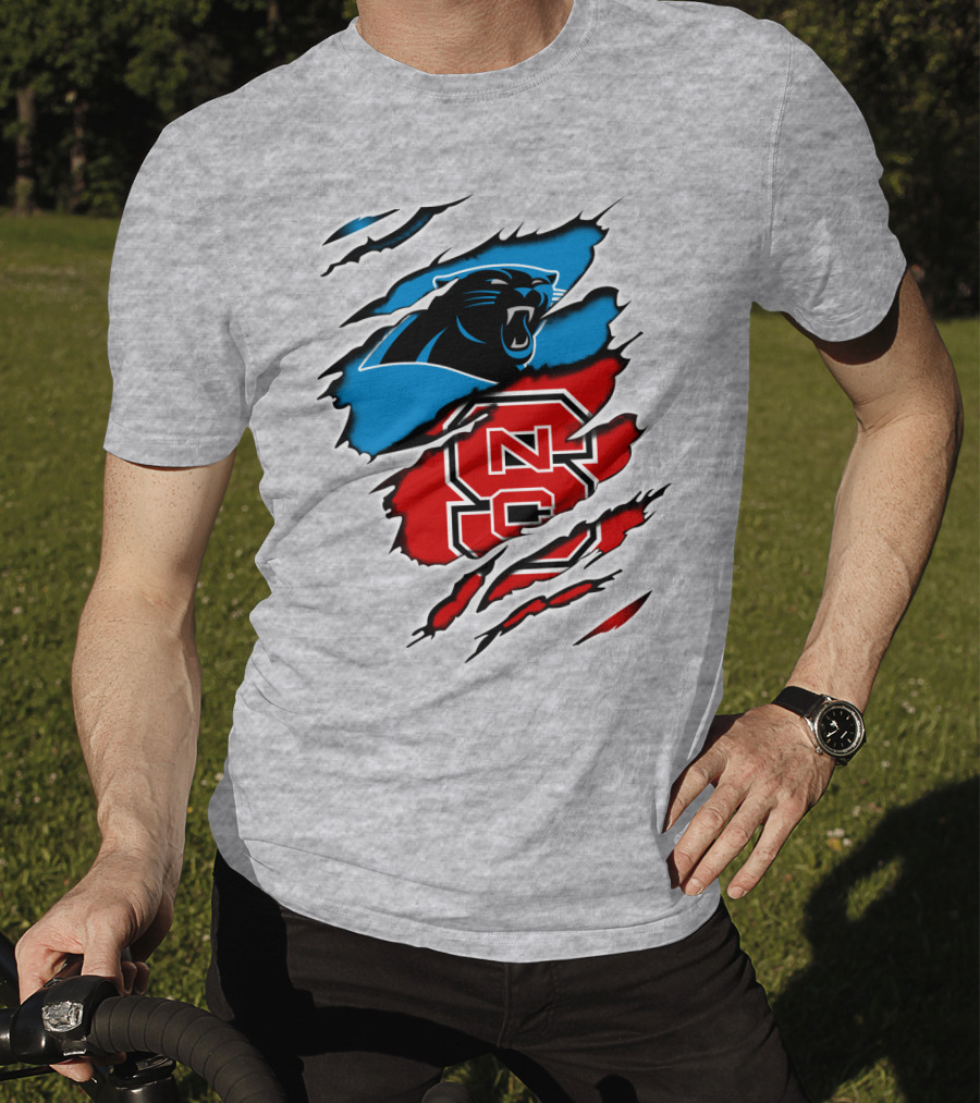 Panthers NC State NC Logos Claw T-Shirt