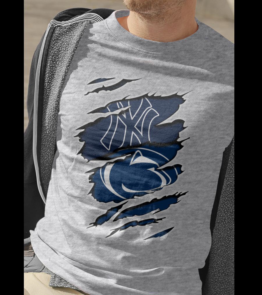 Yankees Penn State Logo Fusion T-Shirt