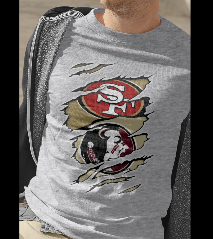 49Ers Seminoles SF Logo With Seminole Head T-Shirt