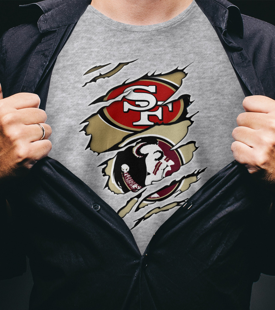 49Ers Seminoles SF Logo With Seminole Head T-Shirt