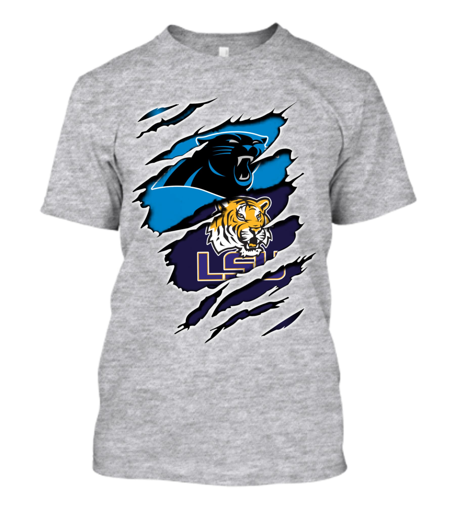 Carolina Panthers And LSU Tigers T-Shirt