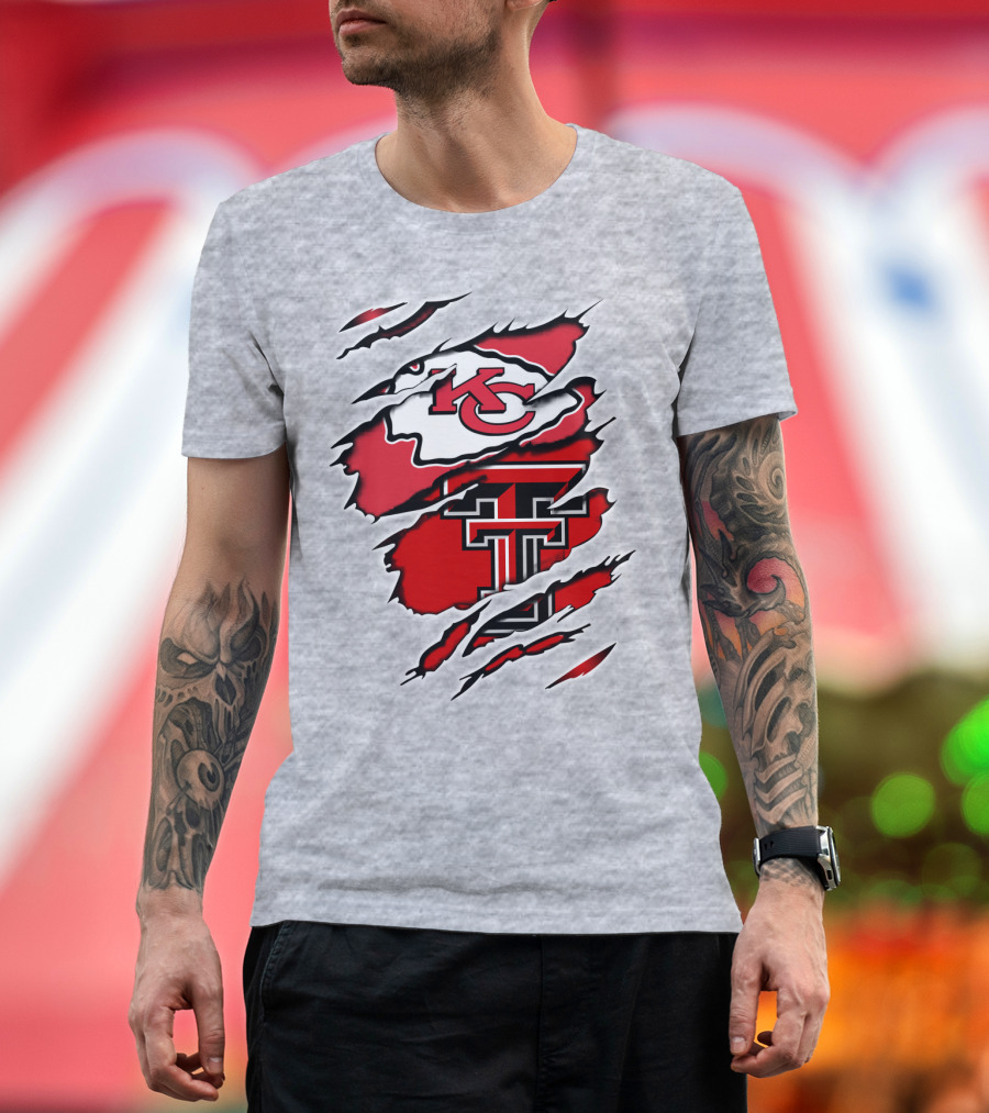 Kansas City Chiefs Texas Tech University Red Raiders Chiefs Texas T-Shirt