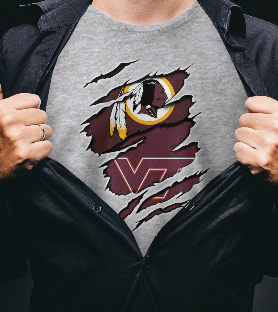 Redskins Hokiers Redskins Hokies Vt T-Shirt
