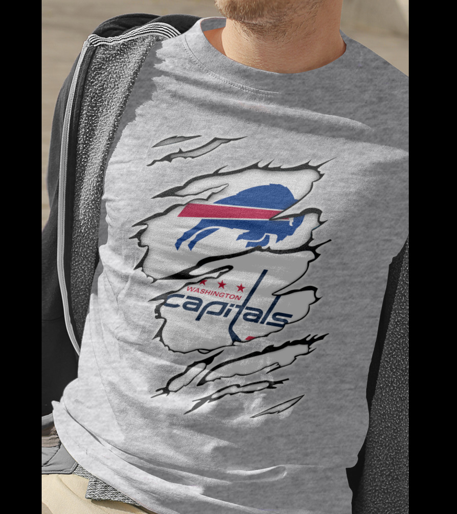 Buffalo Bills Washington Capitals Crossover Collaboration T-Shirt
