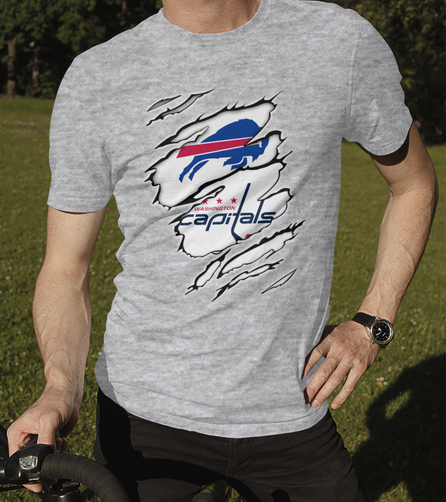 Buffalo Bills Washington Capitals Crossover Collaboration T-Shirt