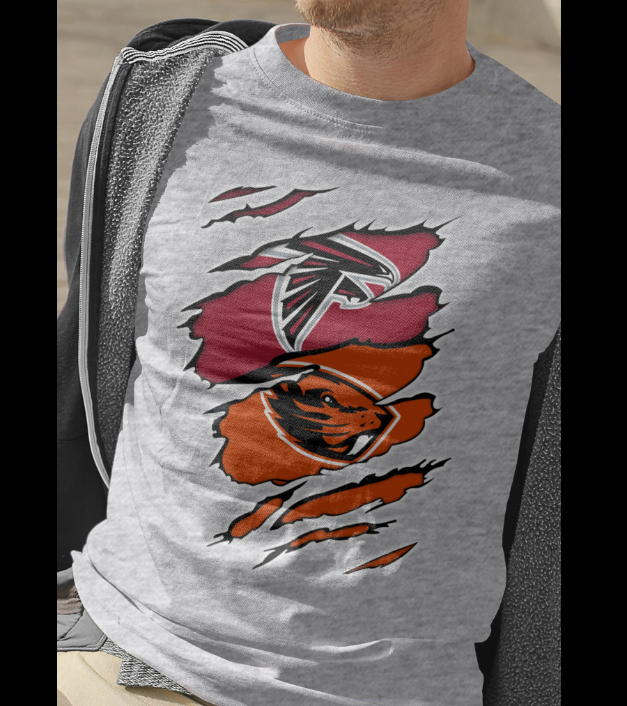 Atlanta Falcons Oregon State Beavers Claw T-Shirt
