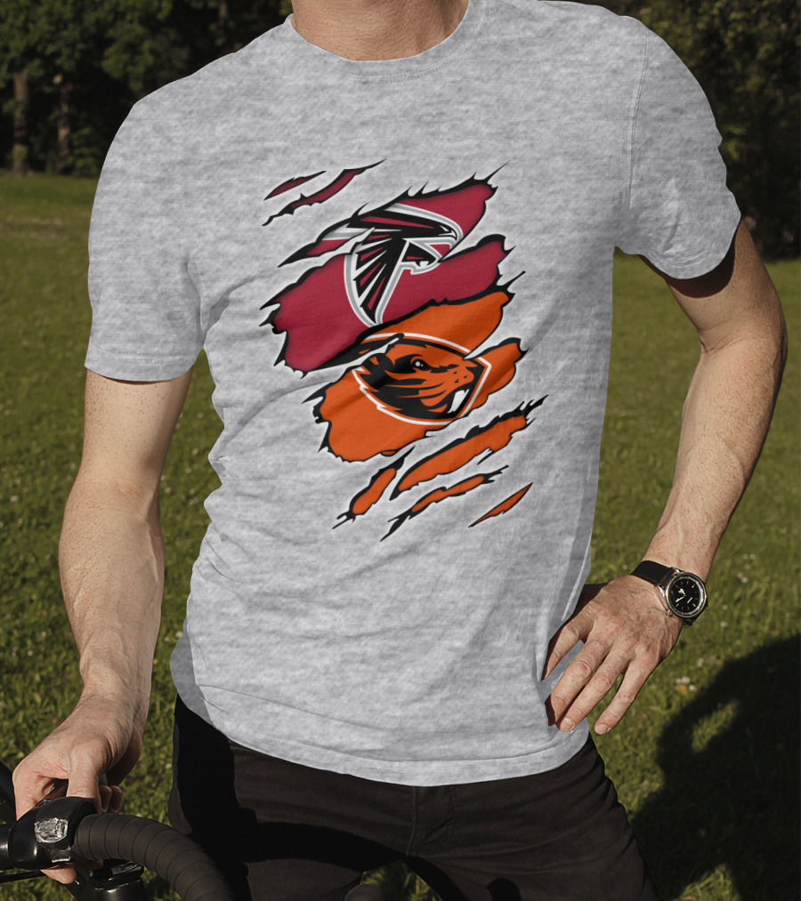 Atlanta Falcons Oregon State Beavers Claw T-Shirt