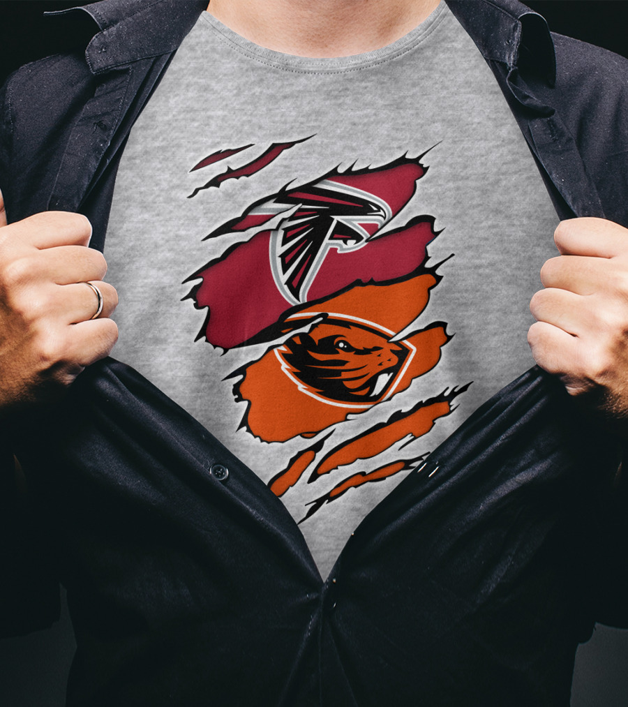 Atlanta Falcons Oregon State Beavers Claw T-Shirt