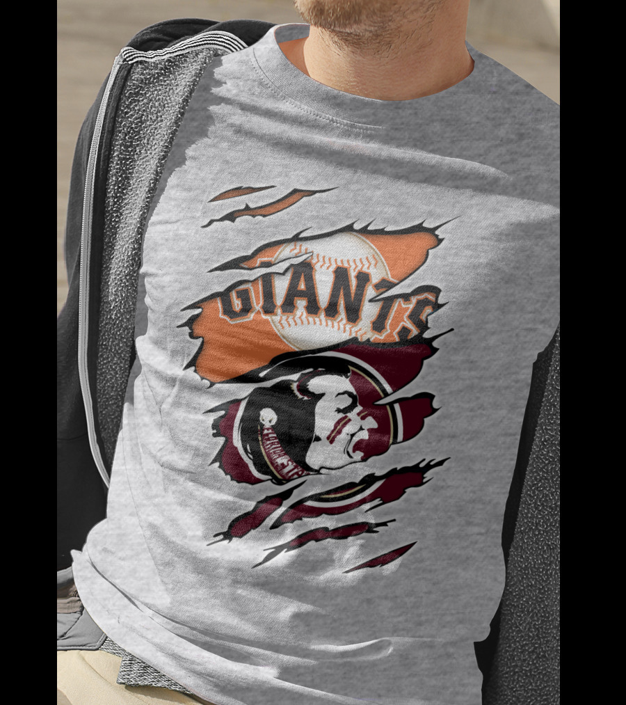 Giants Seminoles Baseball Native American Image Iconic T-Shirt