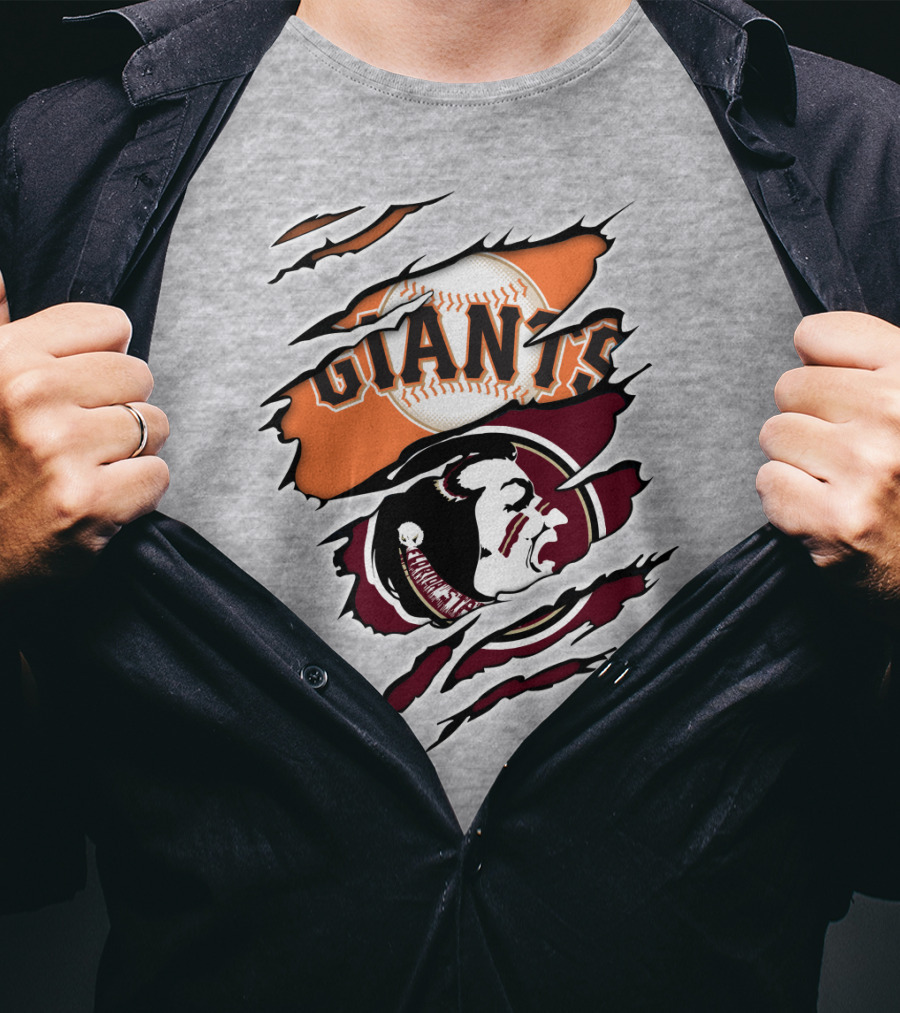 Giants Seminoles Baseball Native American Image Iconic T-Shirt