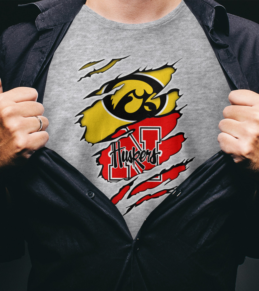 Hawkeyes Huskers Iowa Nebraska Clash T-Shirt
