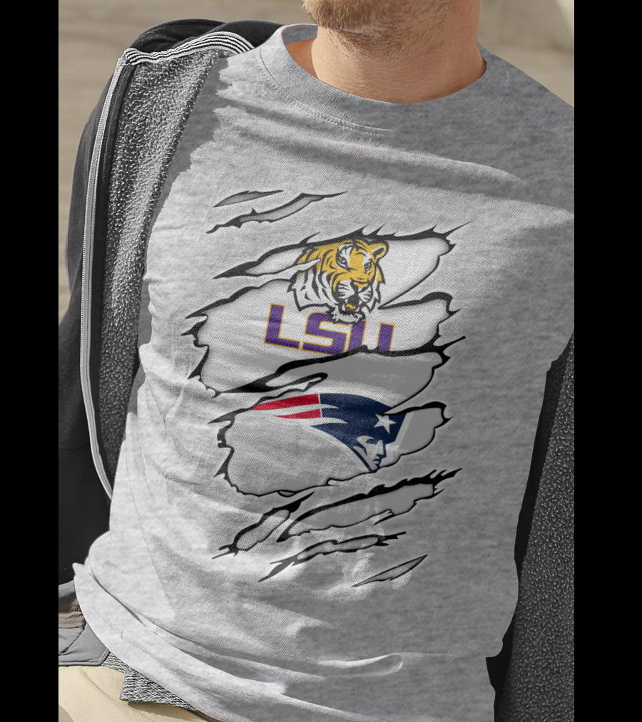 LSU Tigers Patriots Scratch Claw Marks T-Shirt