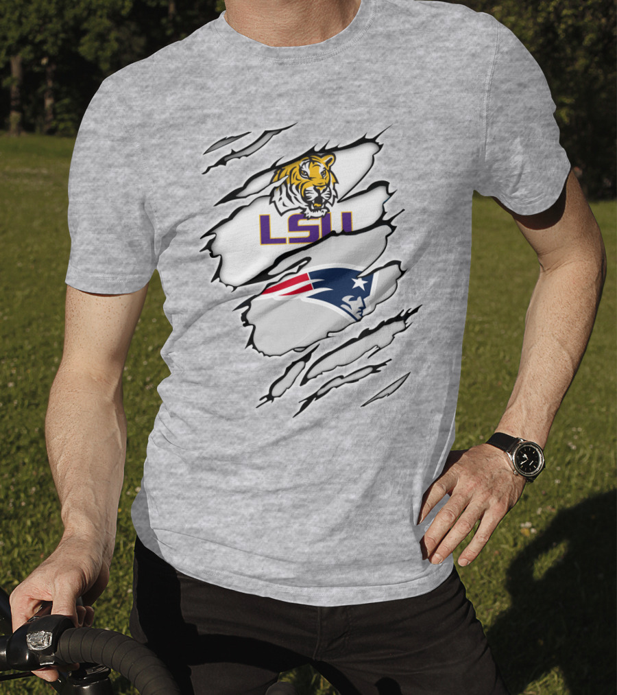 LSU Tigers Patriots Scratch Claw Marks T-Shirt