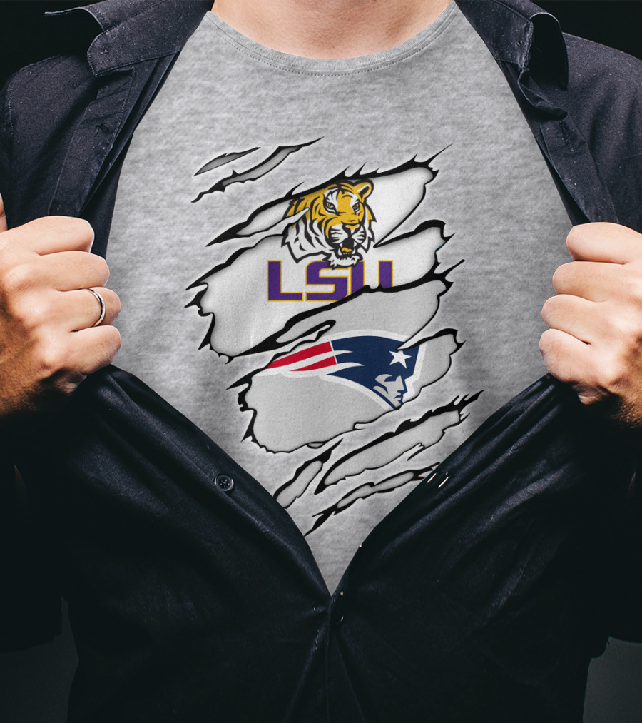 LSU Tigers Patriots Scratch Claw Marks T-Shirt