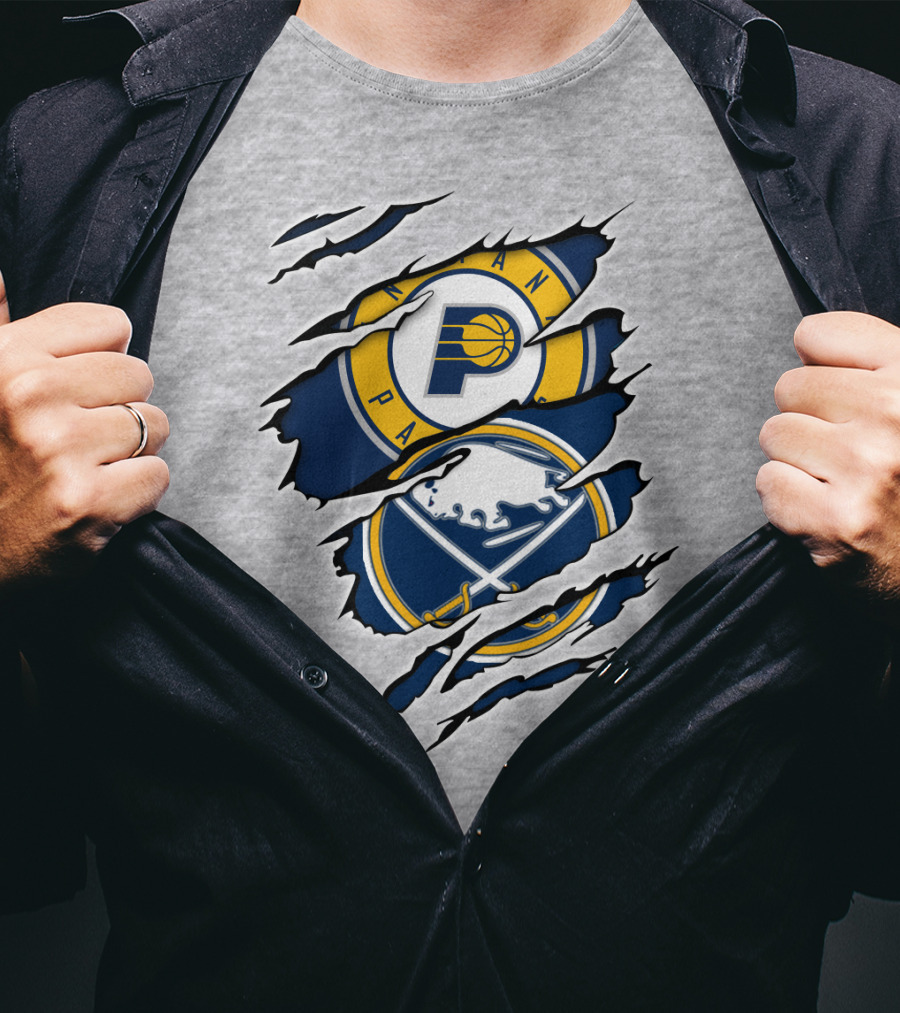 Indiana Pacers Buffalo Sabres Crossover T-Shirt
