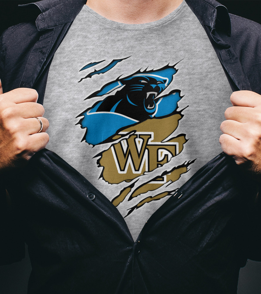 Carolina Panthers Wake Forest WF Scratch T-Shirt