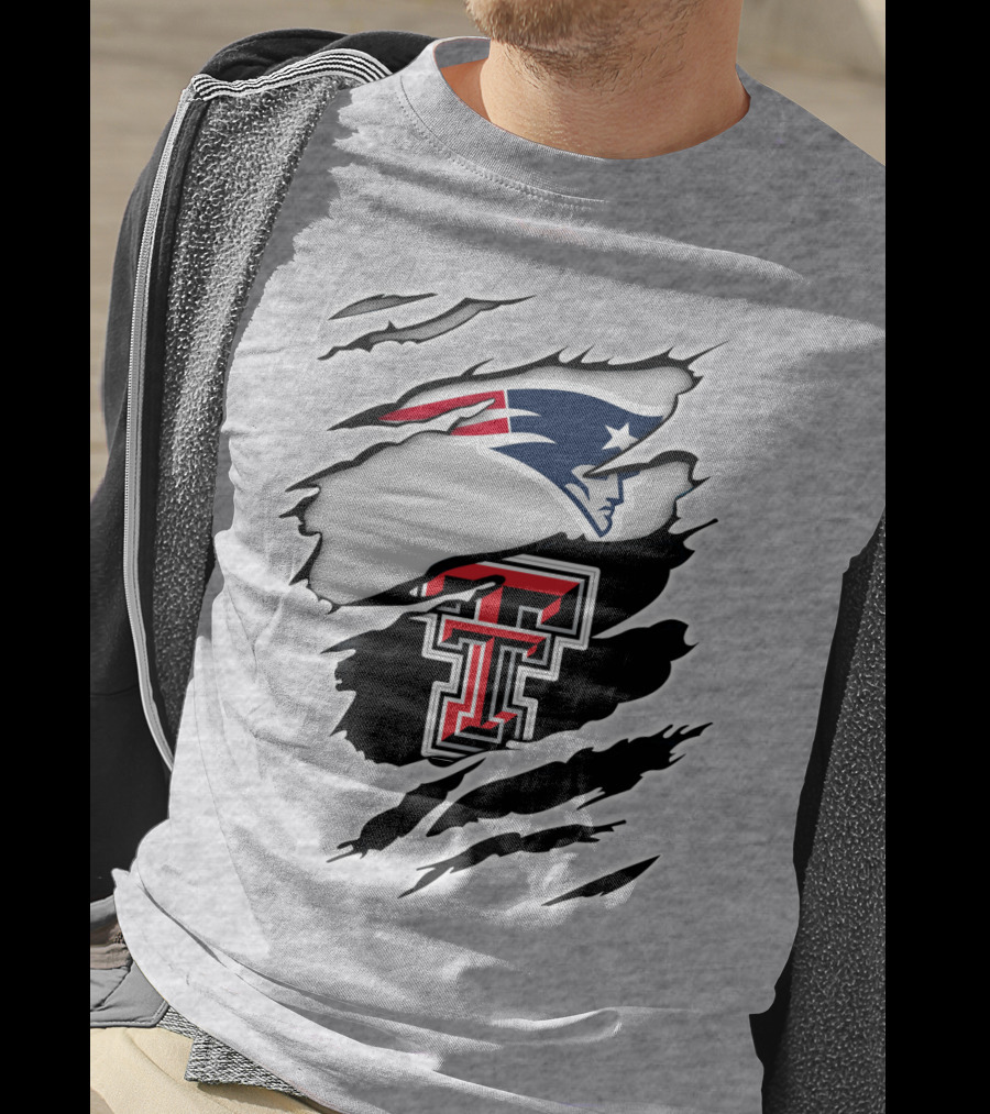 Patriots Texas Tech Double T Logo Fusion T-Shirt