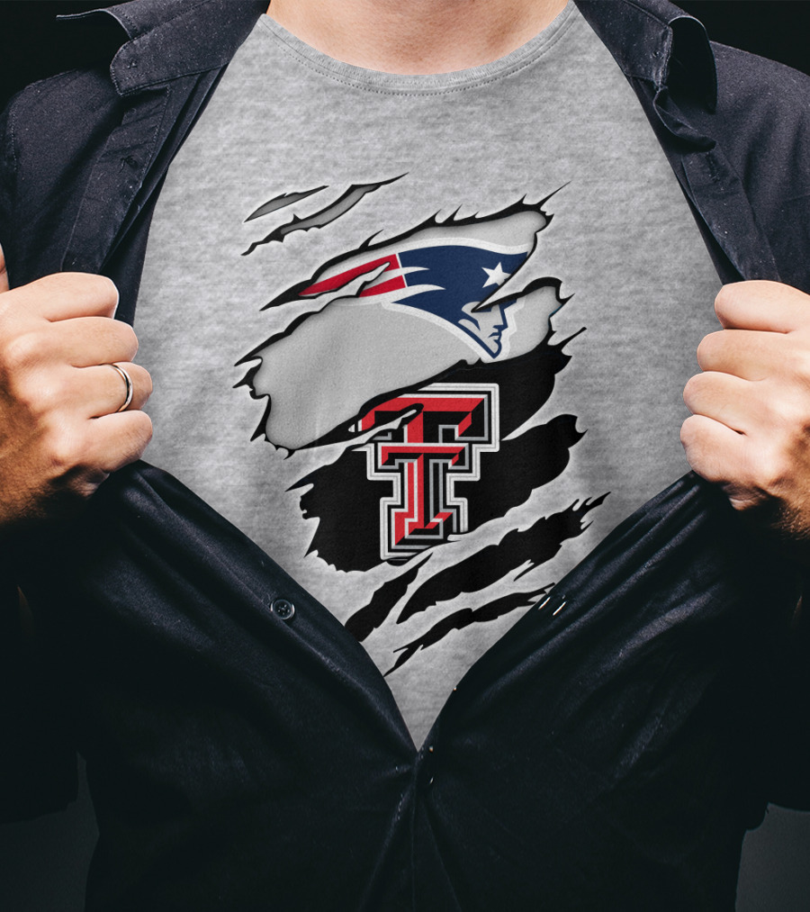 Patriots Texas Tech Double T Logo Fusion T-Shirt