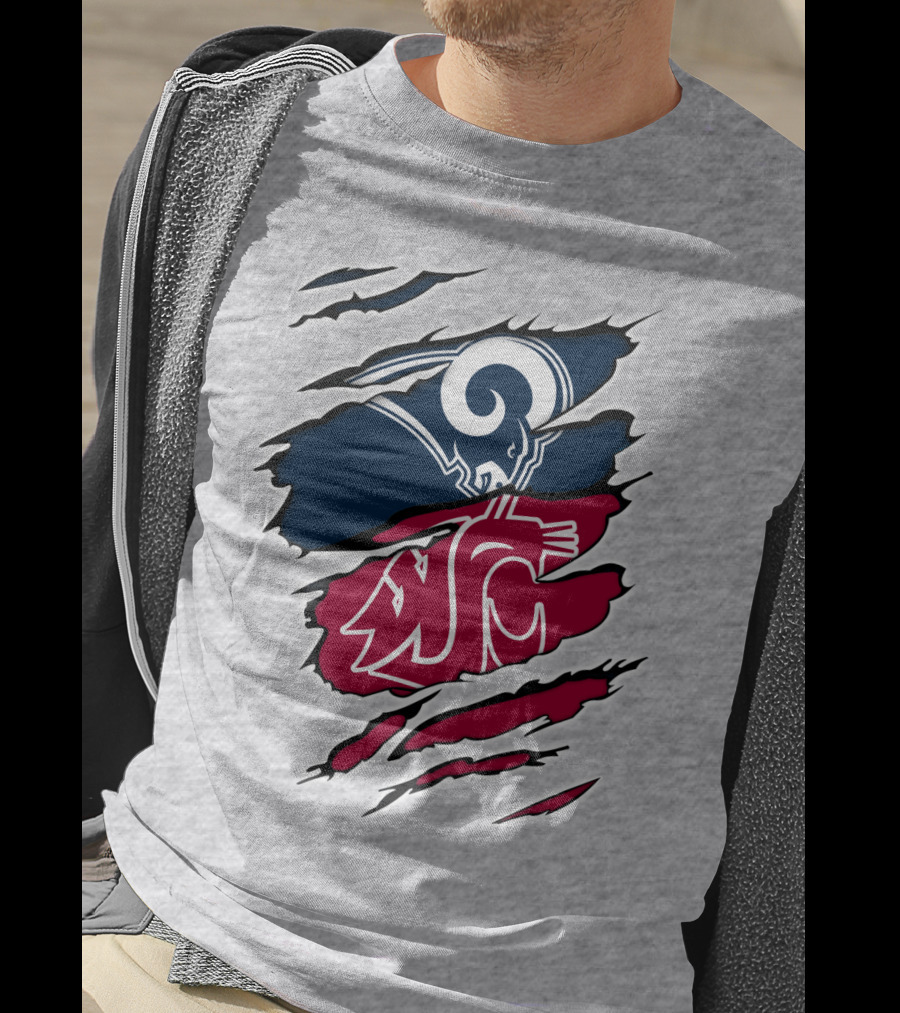 Los Angeles Rams Washington State Cougars Tear Away T-Shirt