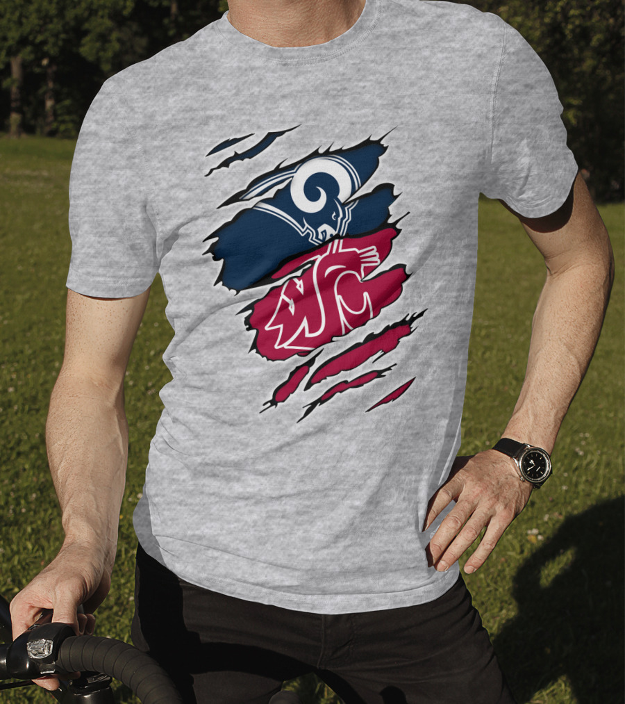 Los Angeles Rams Washington State Cougars Tear Away T-Shirt