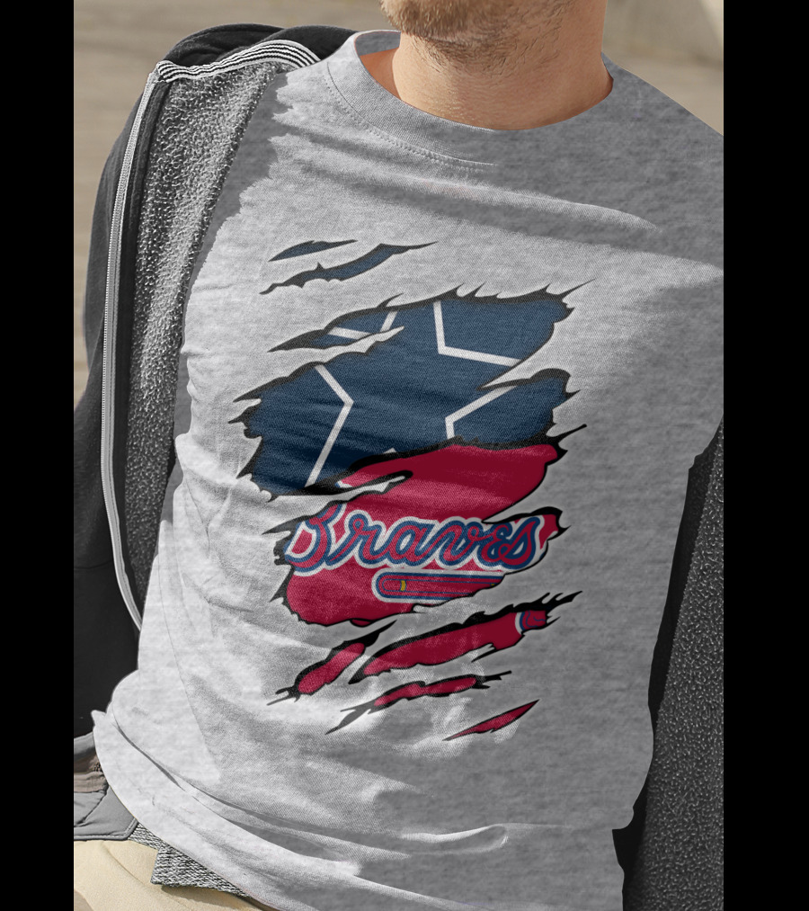 Cowboys Star Braves Logo Mashup T-Shirt