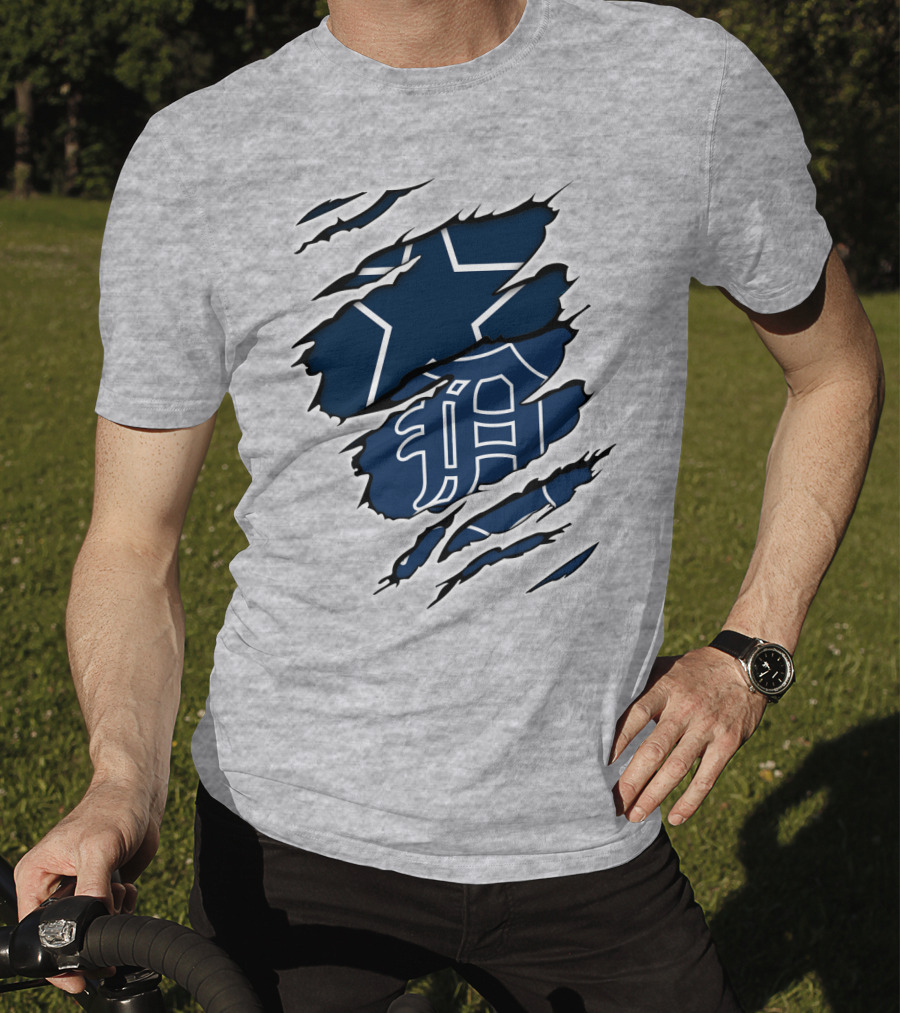 Cowboys And Tigers Logo Mashup T-Shirt