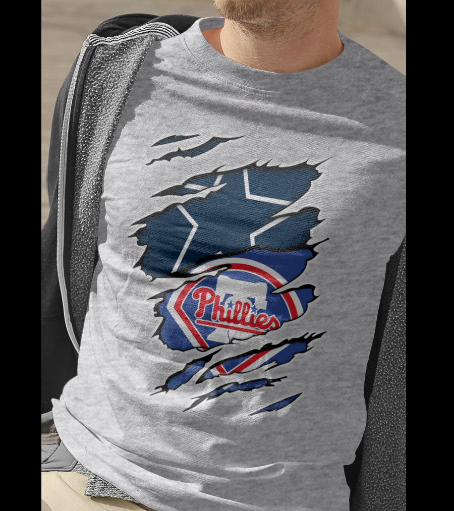 Dallas Cowboys Philadelphia Phillies Mashup T-Shirt