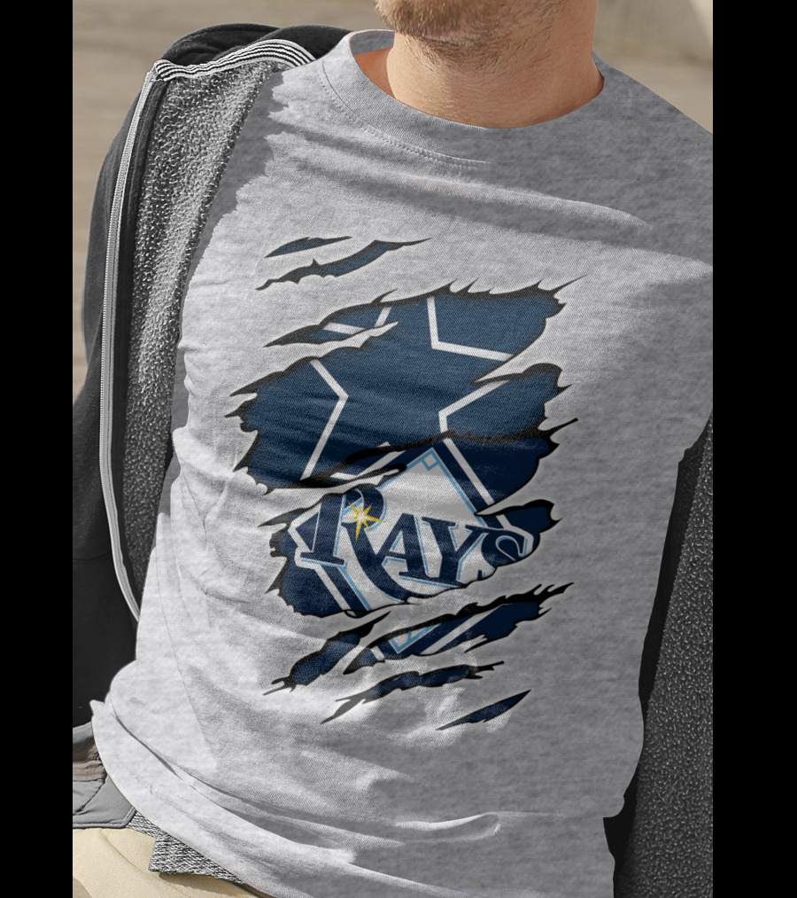 Cowboys Rays Star Tear T-Shirt