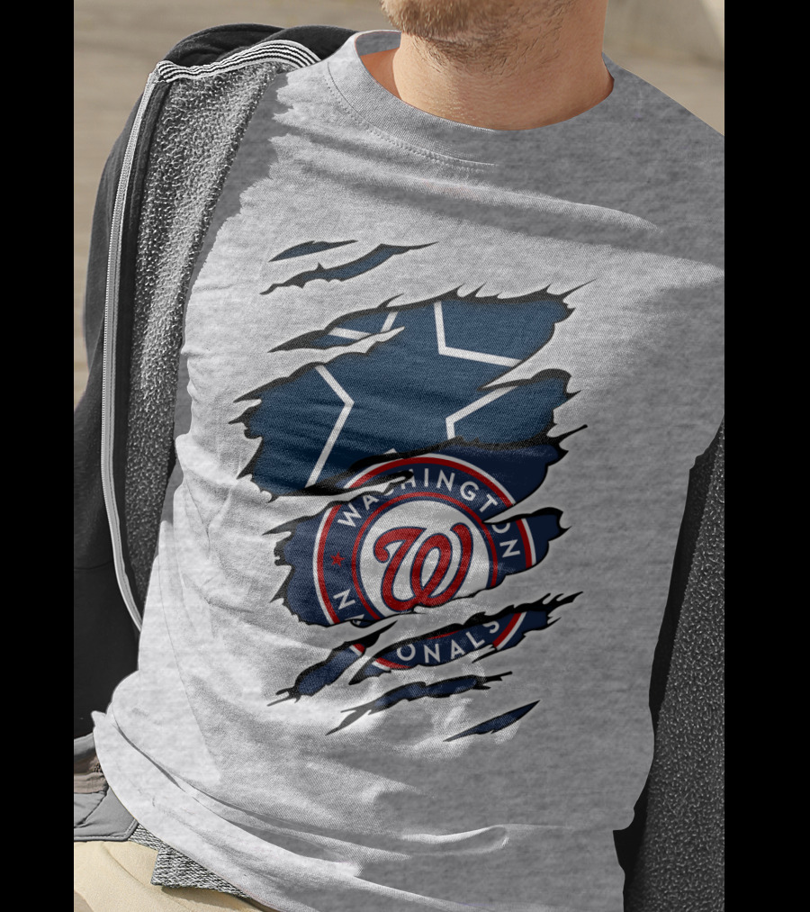 Dallas Cowboys Washington Nationals Crossover T-Shirt