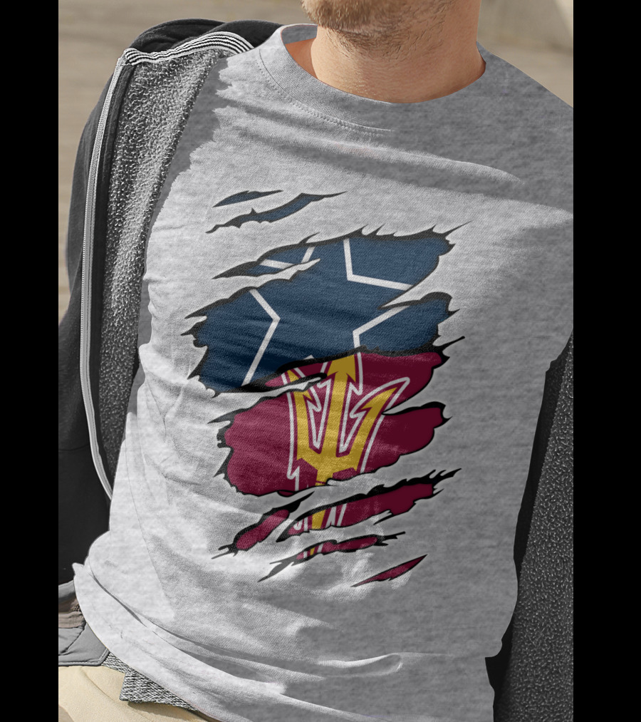 Cowboys Devils Logos Star And Pitchfork T-Shirt