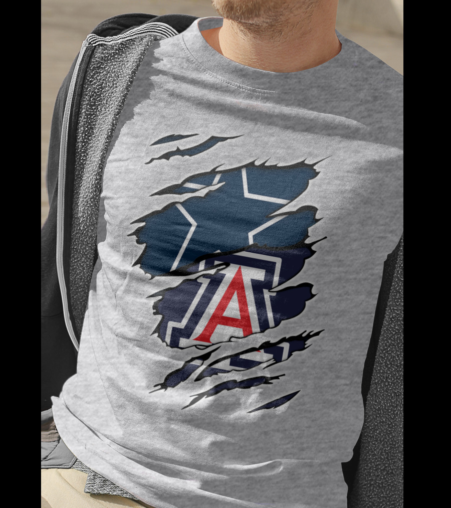 Dallas Cowboys Arizona Wildcats Collaboration T-Shirt