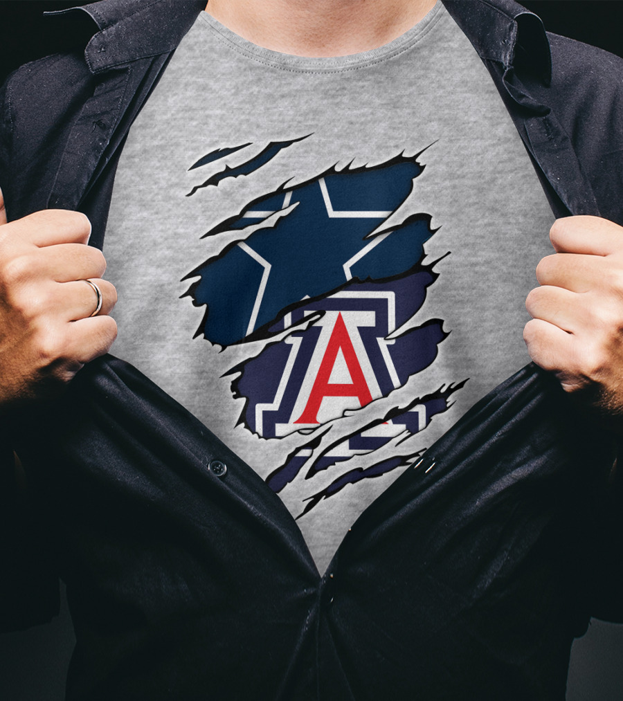 Dallas Cowboys Arizona Wildcats Collaboration T-Shirt