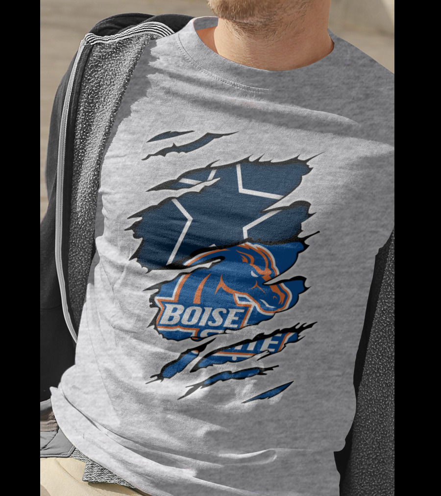 Boise State Cowboys Star Logo Mashup T-Shirt