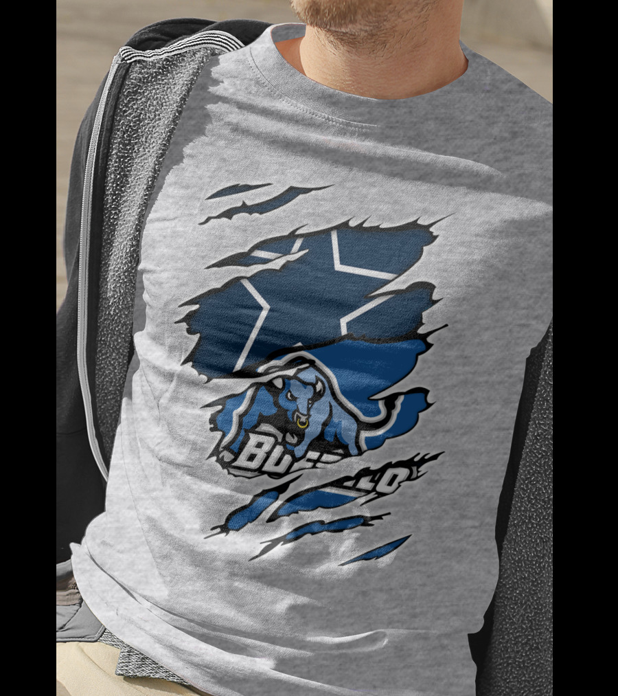 Cowboys Buffalo Bulls Star Claw Marks T-Shirt