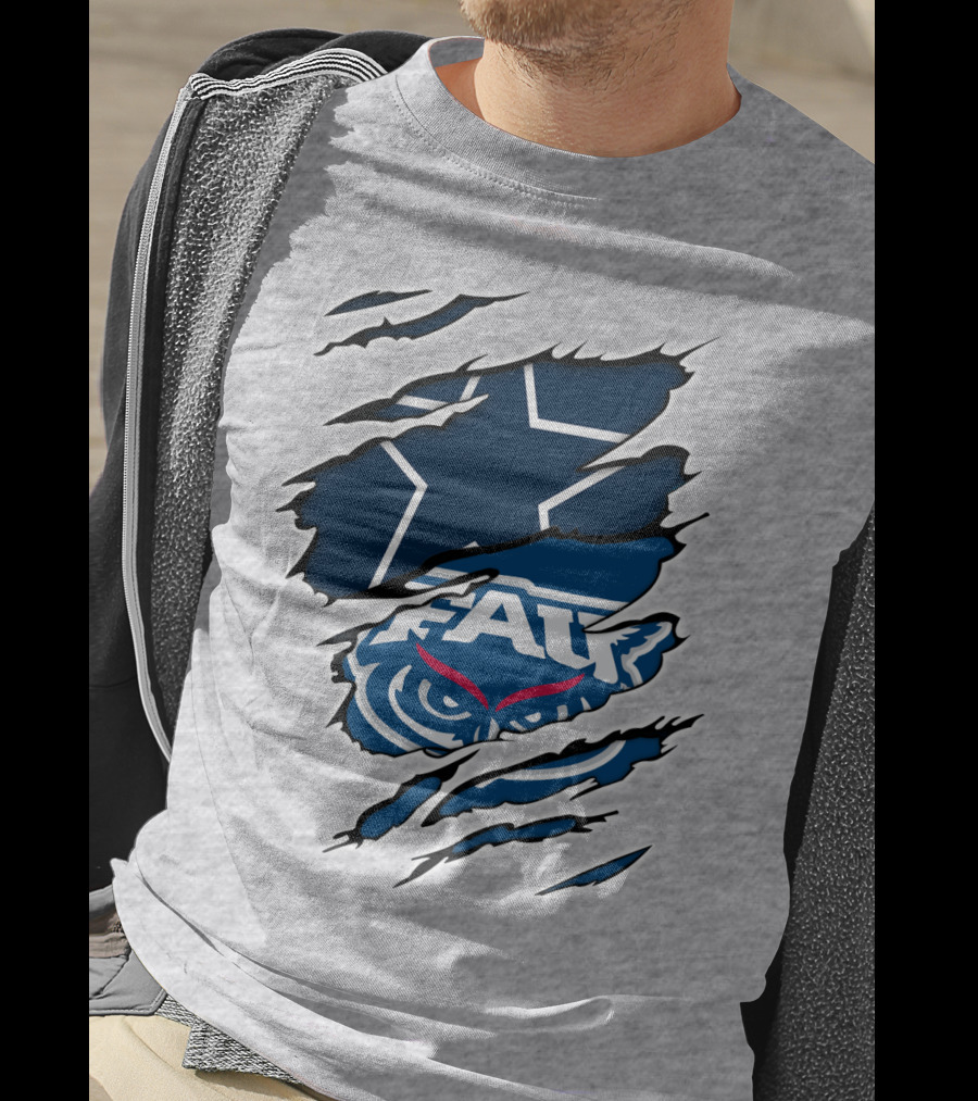 Cowboys Atlantic FAU Owls Star Claw T-Shirt