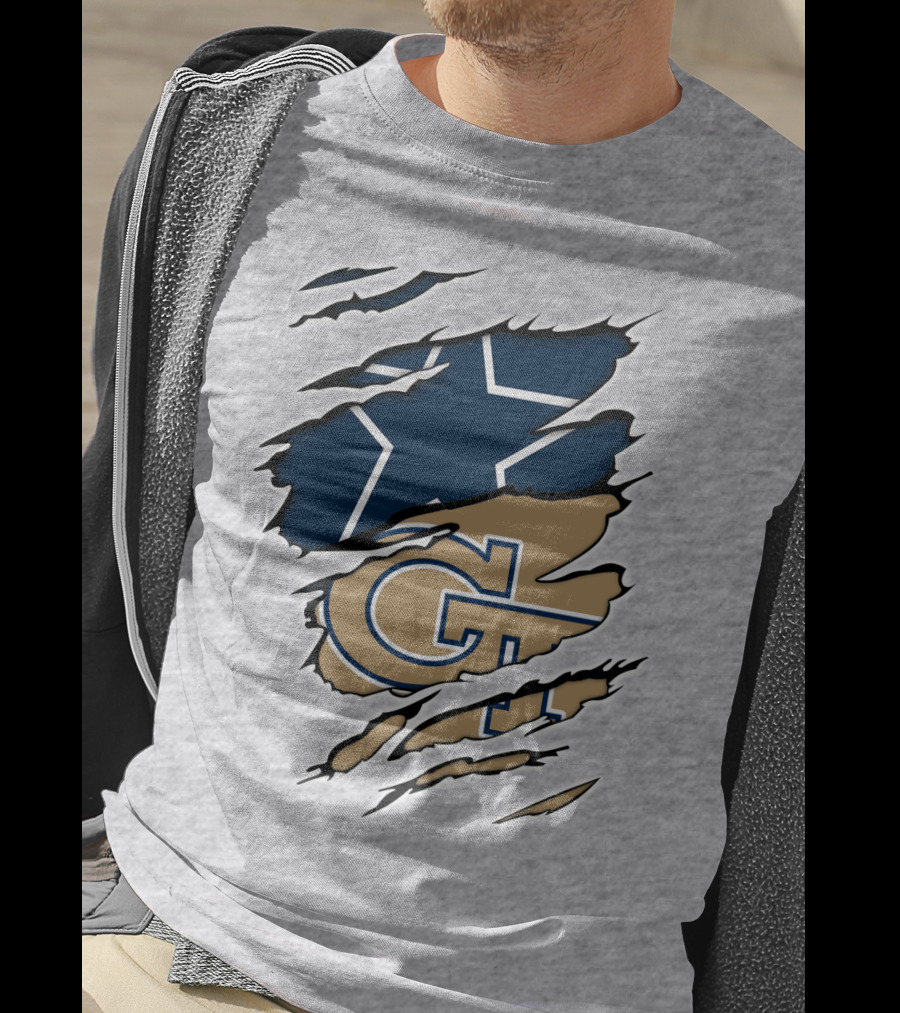 Cowboys GT Tech Dual Logo Blend T-Shirt